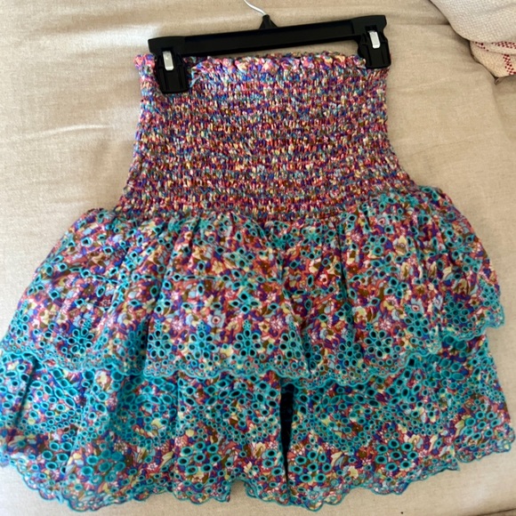 Ramy Brook Printed Tucker Skirt In Size Small-Multicolor - Picture 4 of 5